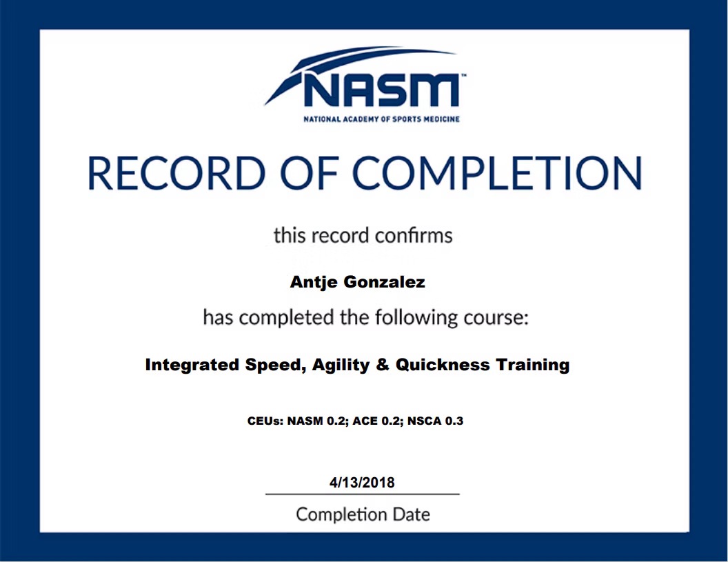 Certification